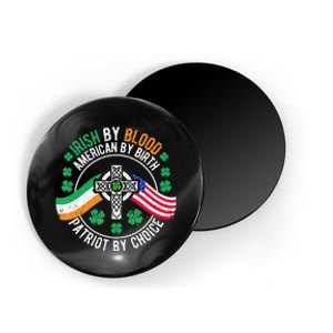 Irish American Flag Celtic Cross Funny St Patrick's Day Magnet