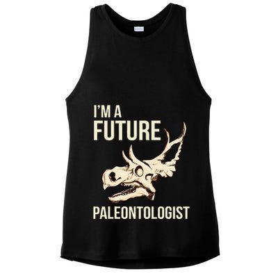 IM A Future Paleontologist Dinosaur Fossil Enthusiast Ladies PosiCharge Tri-Blend Wicking Tank