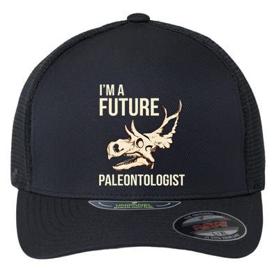 IM A Future Paleontologist Dinosaur Fossil Enthusiast Flexfit Unipanel Trucker Cap