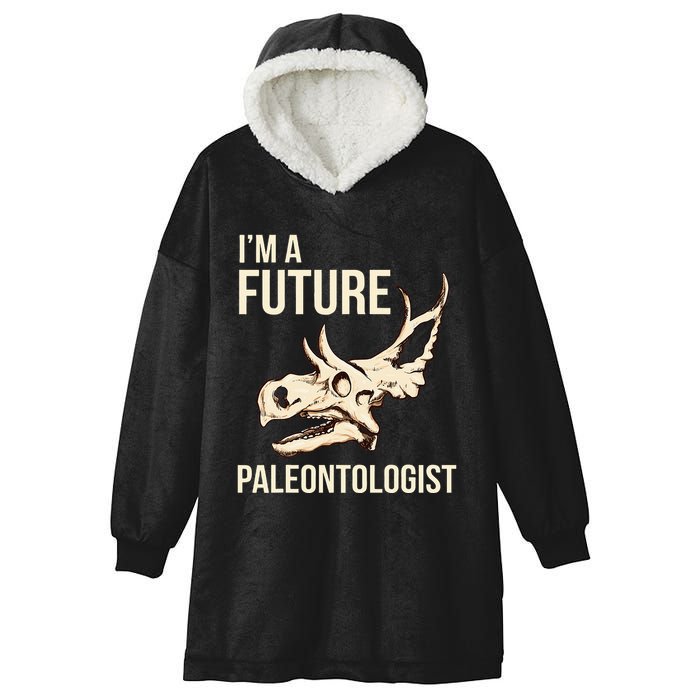 IM A Future Paleontologist Dinosaur Fossil Enthusiast Hooded Wearable Blanket