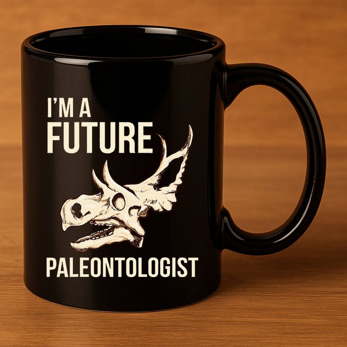 IM A Future Paleontologist Dinosaur Fossil Enthusiast 11oz C Handle Ceramic Mug