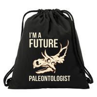 IM A Future Paleontologist Dinosaur Fossil Enthusiast Drawstring Bag