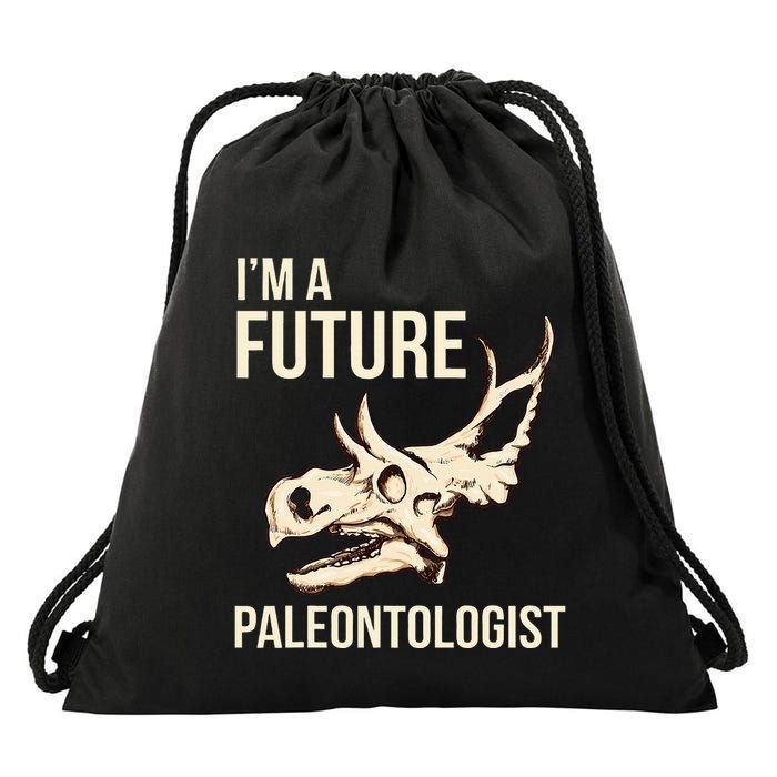 IM A Future Paleontologist Dinosaur Fossil Enthusiast Drawstring Bag