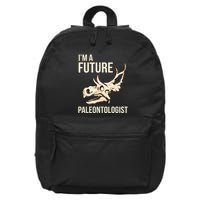 IM A Future Paleontologist Dinosaur Fossil Enthusiast 16 in Basic Backpack