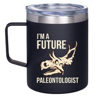 IM A Future Paleontologist Dinosaur Fossil Enthusiast 12oz Stainless Steel Coffee Mug