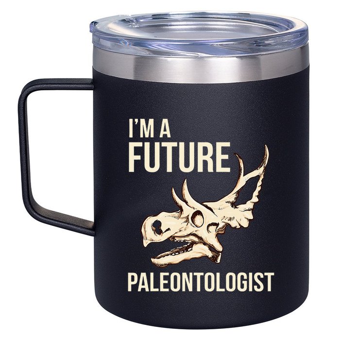 IM A Future Paleontologist Dinosaur Fossil Enthusiast 12oz Stainless Steel Coffee Mug
