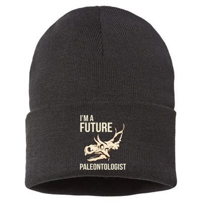 IM A Future Paleontologist Dinosaur Fossil Enthusiast Sustainable Knit Beanie