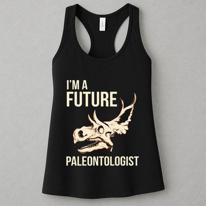 IM A Future Paleontologist Dinosaur Fossil Enthusiast Womens Tank Top