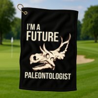 IM A Future Paleontologist Dinosaur Fossil Enthusiast Golf Towel