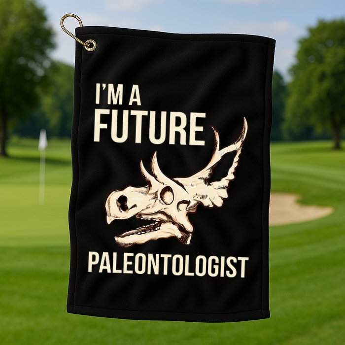 IM A Future Paleontologist Dinosaur Fossil Enthusiast Golf Towel
