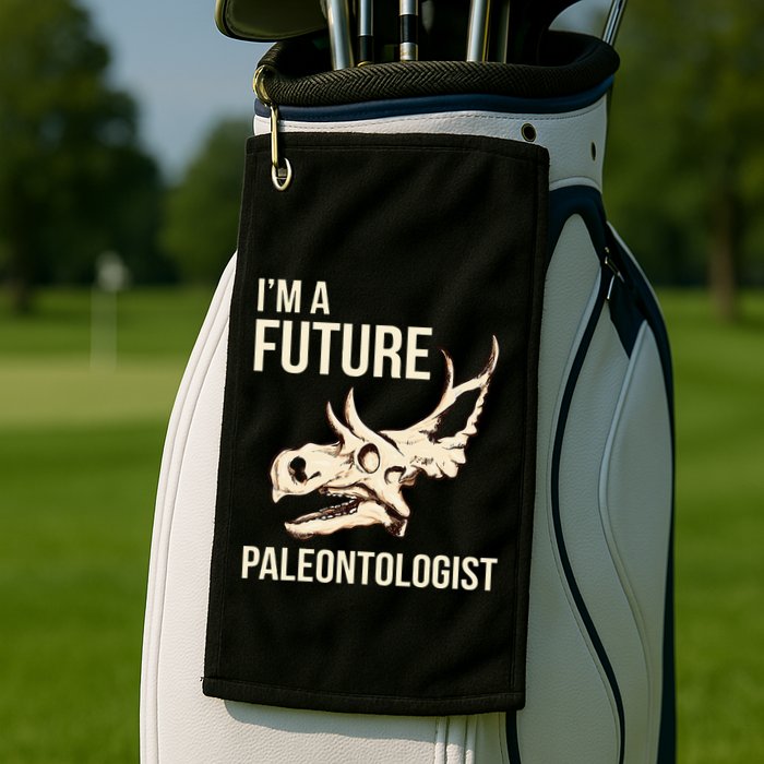 IM A Future Paleontologist Dinosaur Fossil Enthusiast Golf Towel