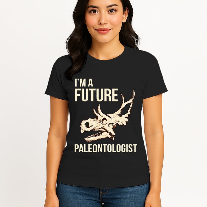 IM A Future Paleontologist Dinosaur Fossil Enthusiast Womens T-Shirt