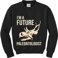 IM A Future Paleontologist Dinosaur Fossil Enthusiast Kids Sweatshirt