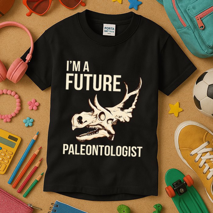 IM A Future Paleontologist Dinosaur Fossil Enthusiast Kids T-Shirt