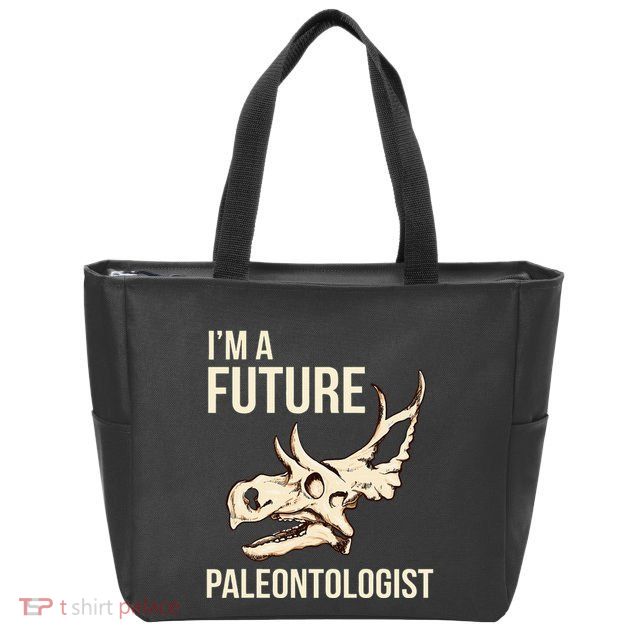 IM A Future Paleontologist Dinosaur Fossil Enthusiast Zip Tote Bag