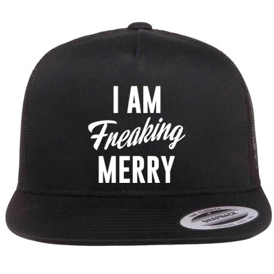I Am Freaking Merry Funny Christmas Naughty Holiday Meaningful Gift Flatbill Hat