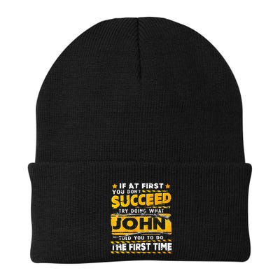 If At First You DonT Succeed Try Doing What John Knit Cap Winter Beanie