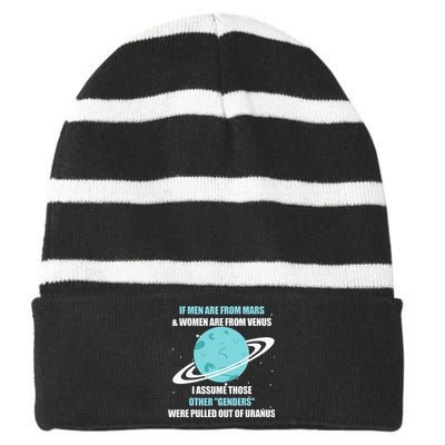 If Are From Mars And  Are From Venus I Assume Those Striped Beanie with Solid Band