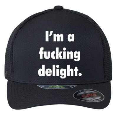 I'm A Fucking Delight Flexfit Unipanel Trucker Cap