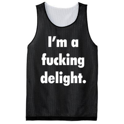 I'm A Fucking Delight Mesh Reversible Basketball Jersey Tank