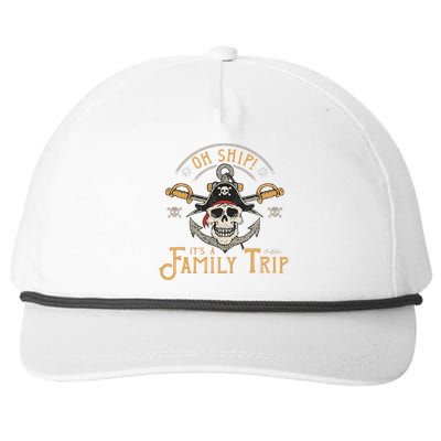 Its A Family Trip Pirate Matching Family Cruise Snapback Five-Panel Rope Hat