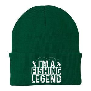 IM A Fishing Legend Fisherman Fish Lover Angling Knit Cap Winter Beanie