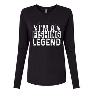 IM A Fishing Legend Fisherman Fish Lover Angling Womens Cotton Relaxed Long Sleeve T-Shirt