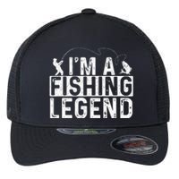 IM A Fishing Legend Fisherman Fish Lover Angling Flexfit Unipanel Trucker Cap