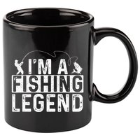 IM A Fishing Legend Fisherman Fish Lover Angling 11oz C Handle Ceramic Mug