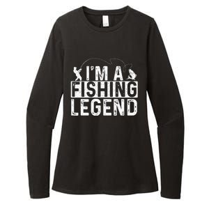 IM A Fishing Legend Fisherman Fish Lover Angling Womens CVC Long Sleeve Shirt