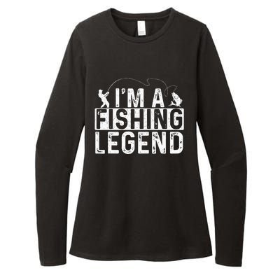 IM A Fishing Legend Fisherman Fish Lover Angling Womens CVC Long Sleeve Shirt