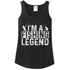 IM A Fishing Legend Fisherman Fish Lover Angling Ladies Essential Tank