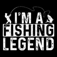 IM A Fishing Legend Fisherman Fish Lover Angling 16 in Basic Backpack