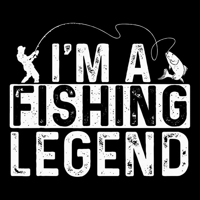 IM A Fishing Legend Fisherman Fish Lover Angling 16 in Basic Backpack