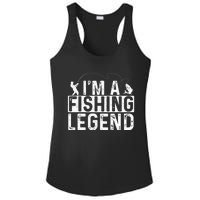 IM A Fishing Legend Fisherman Fish Lover Angling Ladies PosiCharge Competitor Racerback Tank