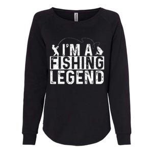 IM A Fishing Legend Fisherman Fish Lover Angling Womens California Wash Sweatshirt