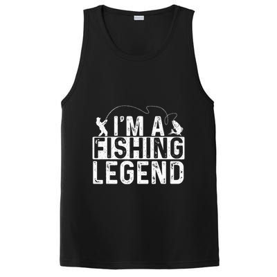 IM A Fishing Legend Fisherman Fish Lover Angling PosiCharge Competitor Tank