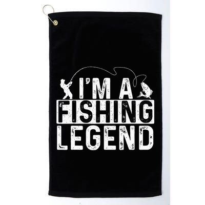 IM A Fishing Legend Fisherman Fish Lover Angling Golf Towel