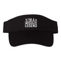 IM A Fishing Legend Fisherman Fish Lover Angling Valucap Bio-Washed Visor