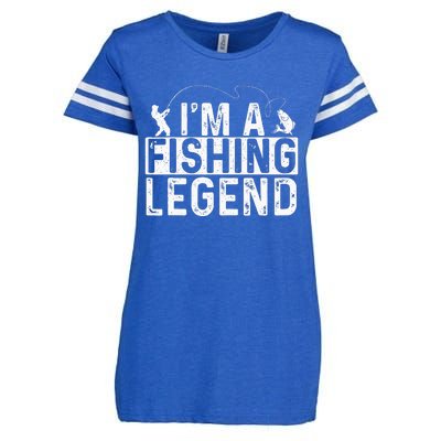 IM A Fishing Legend Fisherman Fish Lover Angling Enza Ladies Jersey Football T-Shirt