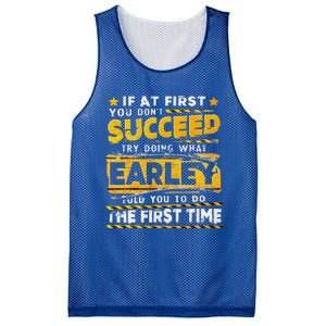 If At First You DonT Succeed Try Doing What Earley Mesh Reversible Basketball Jersey Tank