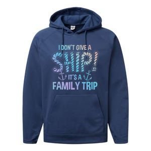 It's A Family Trip Cruise Ship Wear Anniversary Funny Gift Performance Fleece Hoodie