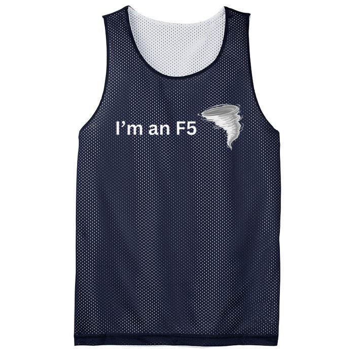 IM An F5 Tornado Humor Funny Feisty Mesh Reversible Basketball Jersey Tank