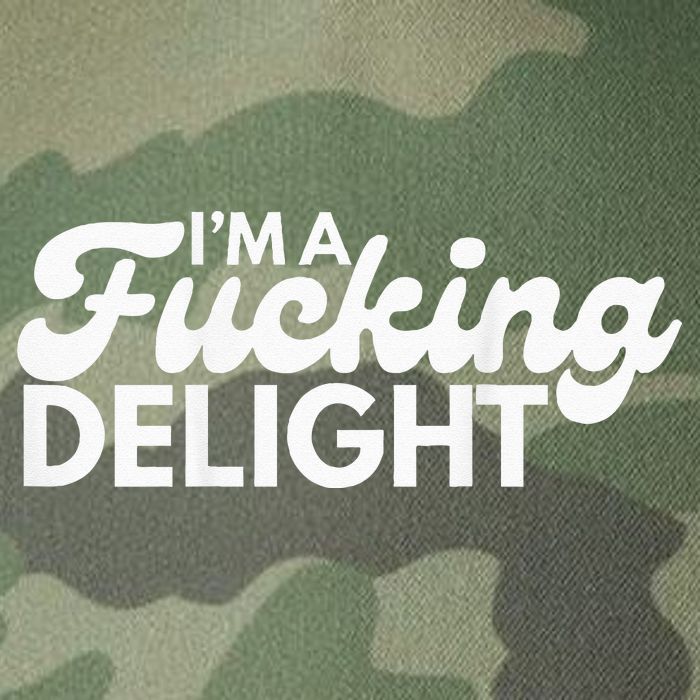 I'm A Fucking Delight Funny Sarcasm (on back) Legacy Tie Dye Trucker Hat