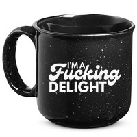 I'm A Fucking Delight Funny Sarcasm (on back) 15oz Campfire Ceramic Mug