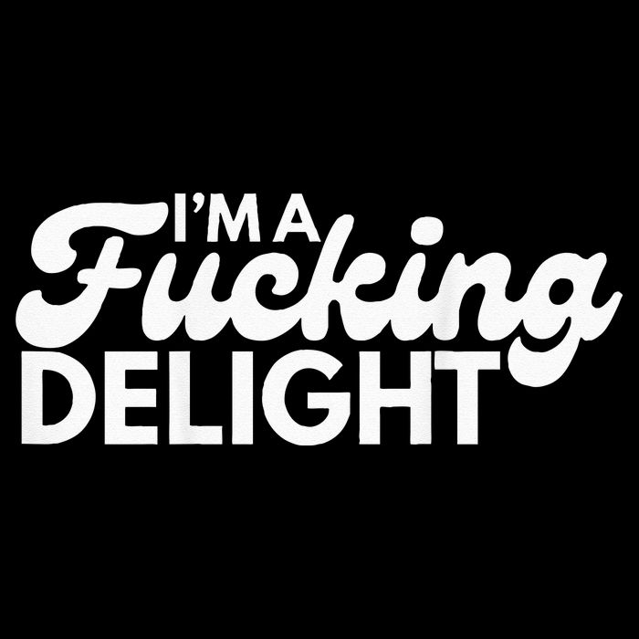 I'm A Fucking Delight Funny Sarcasm (on back) Wool Snapback Cap