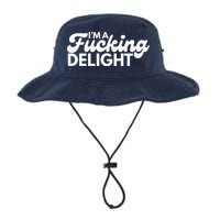 I'm A Fucking Delight Funny Sarcasm (on back) Bucket Hat