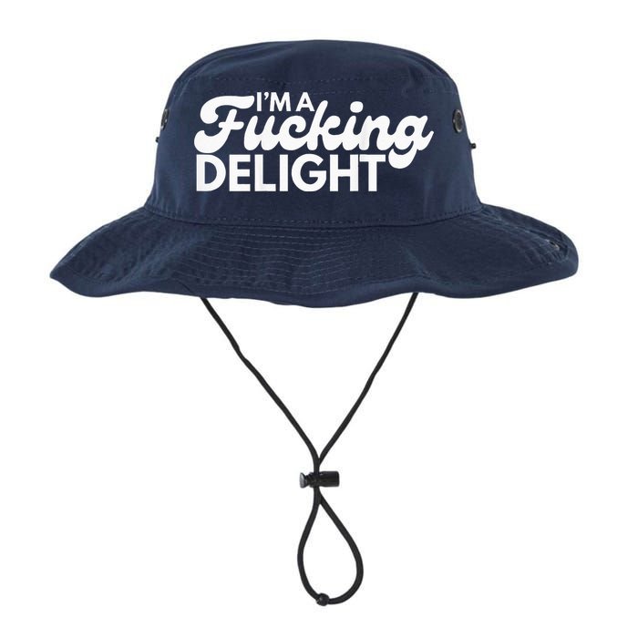 I'm A Fucking Delight Funny Sarcasm (on back) Bucket Hat