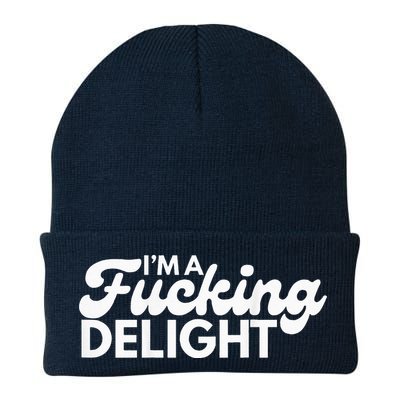 I'm A Fucking Delight Funny Sarcasm (on back) Beanie