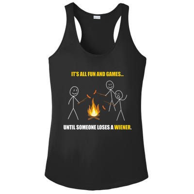 It's All Fun And Games Until Someone Loses A Wiener Gift Ladies PosiCharge Competitor Racerback Tank